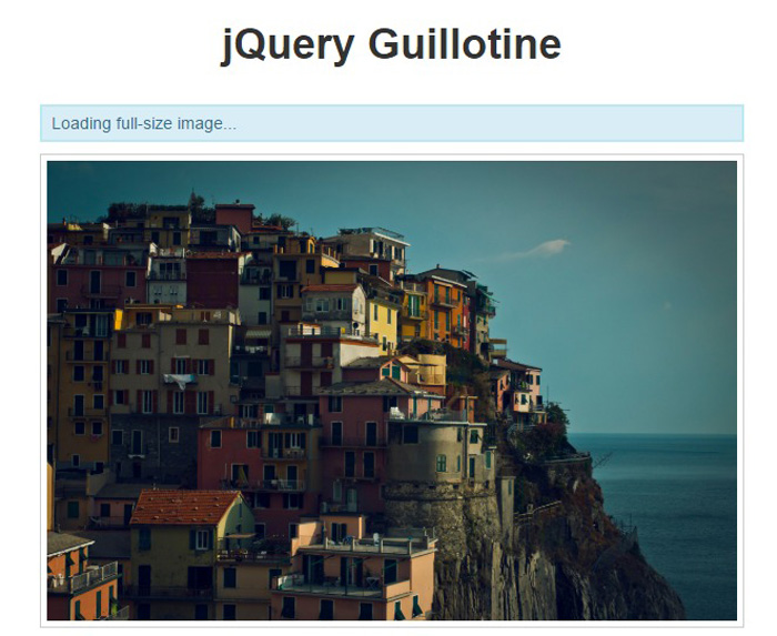 jQuery Guillotine plugin
