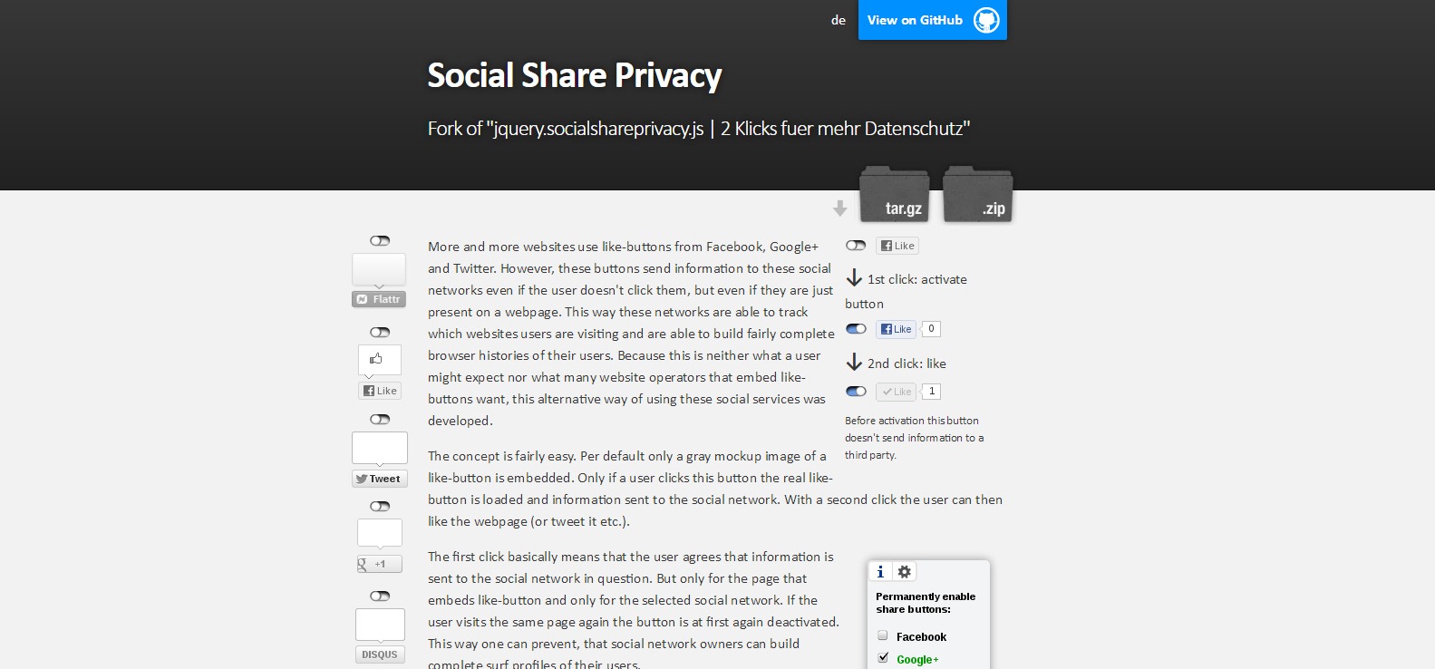 social share privacy