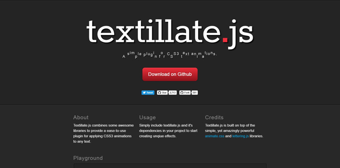 textillate-js