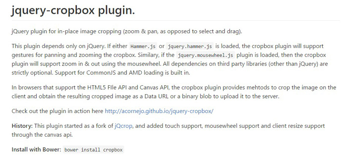 jquery cropbox plugin