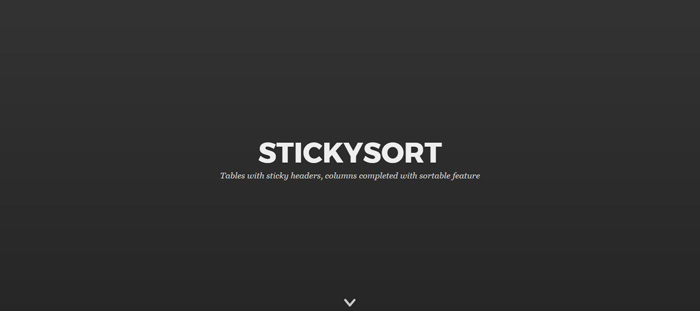 jquery sticky element plugin