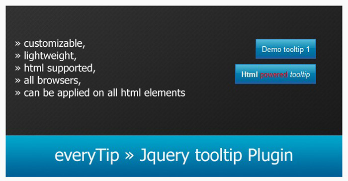 jquery tooltip plugin